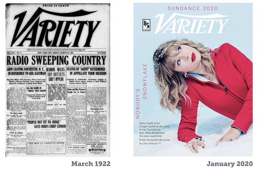 Variety Covers Over the Years